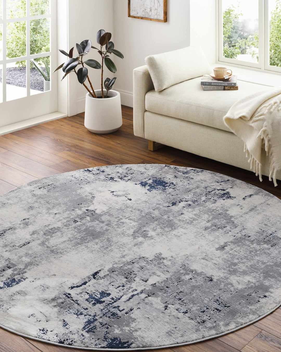 Killara Ivory And Gray Modern Abstract Design Area Rug - The Rug Decor