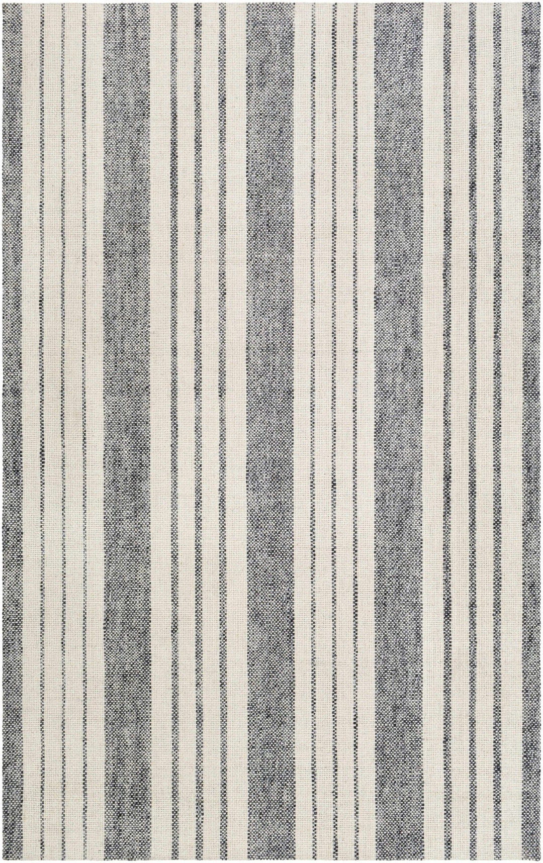 Kilmore Ivory And Gray Modern Stripe Design Hand Woven Area Rug - The Rug Decor