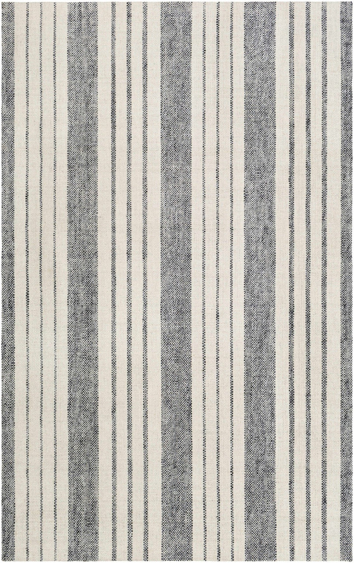 Kilmore Ivory And Gray Modern Stripe Design Hand Woven Area Rug - The Rug Decor