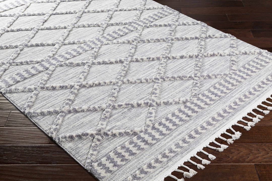Kincheloe Modern Style Ivory And Gray Area Rug - The Rug Decor