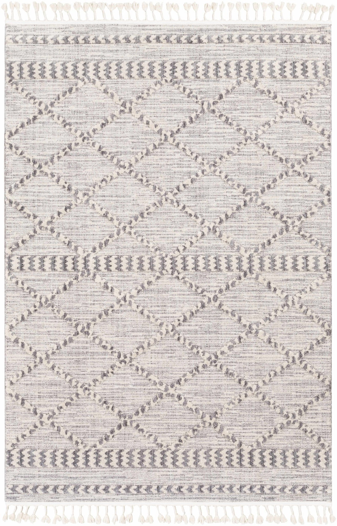 Kincheloe Modern Style Ivory And Gray Area Rug - The Rug Decor