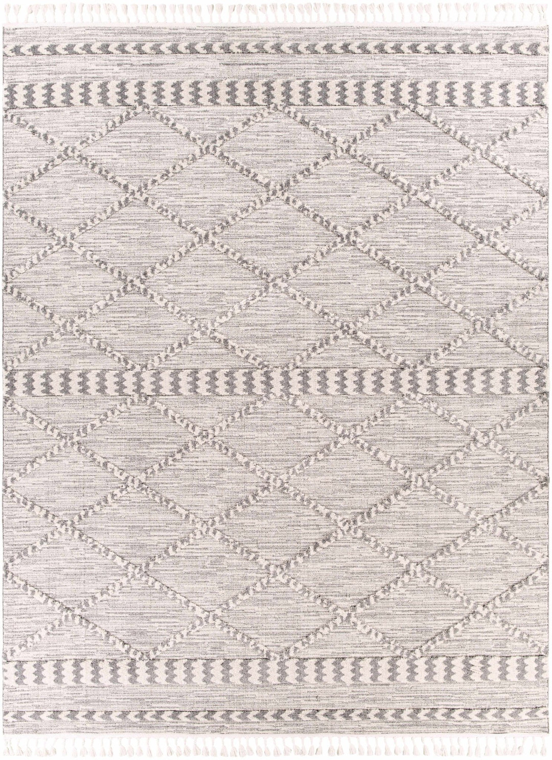 Kincheloe Modern Style Ivory And Gray Area Rug - The Rug Decor