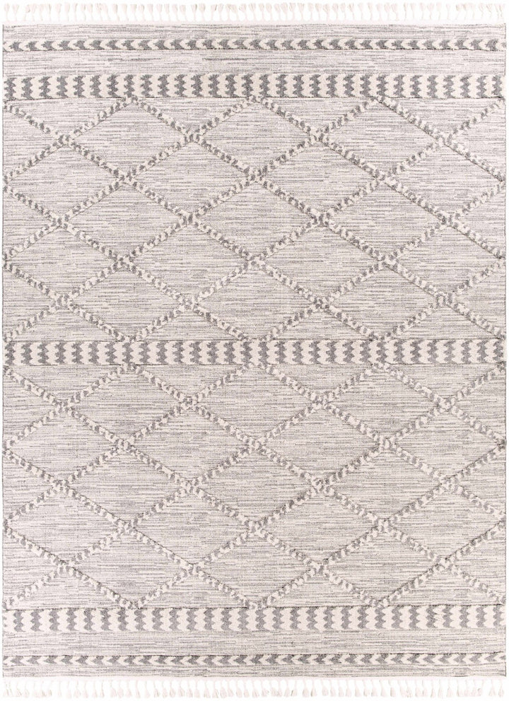 Kincheloe Modern Style Ivory And Gray Area Rug - The Rug Decor