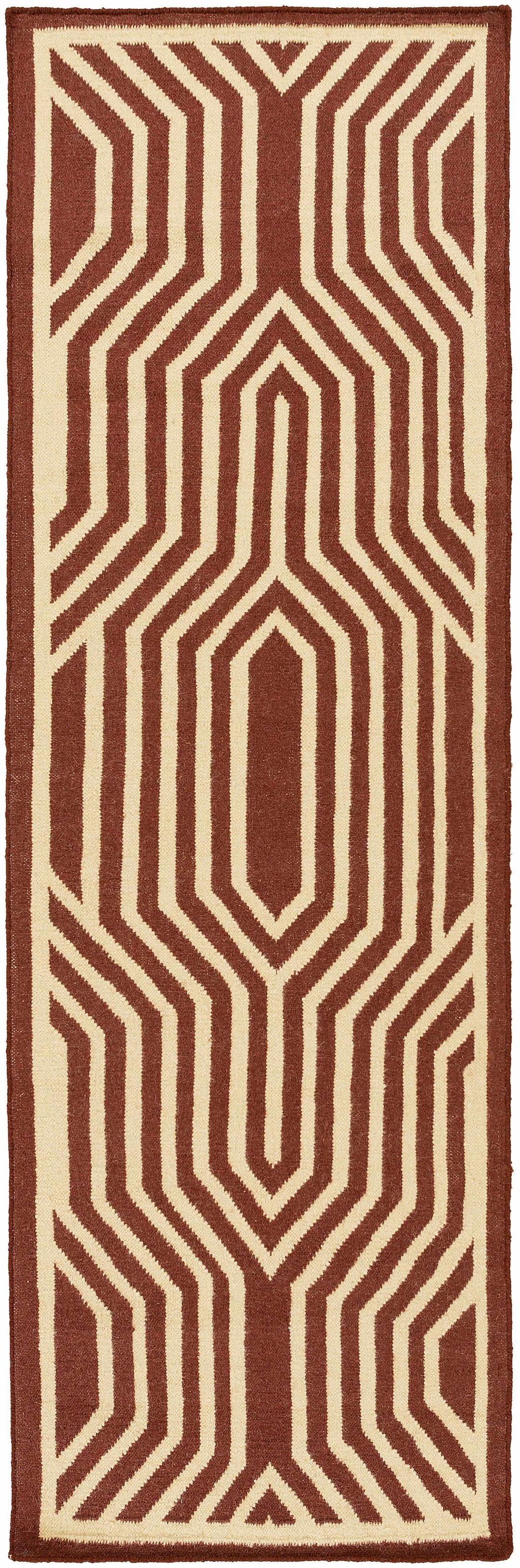 Kinghorn Brown Contemporary Style Hand Woven Area Rug