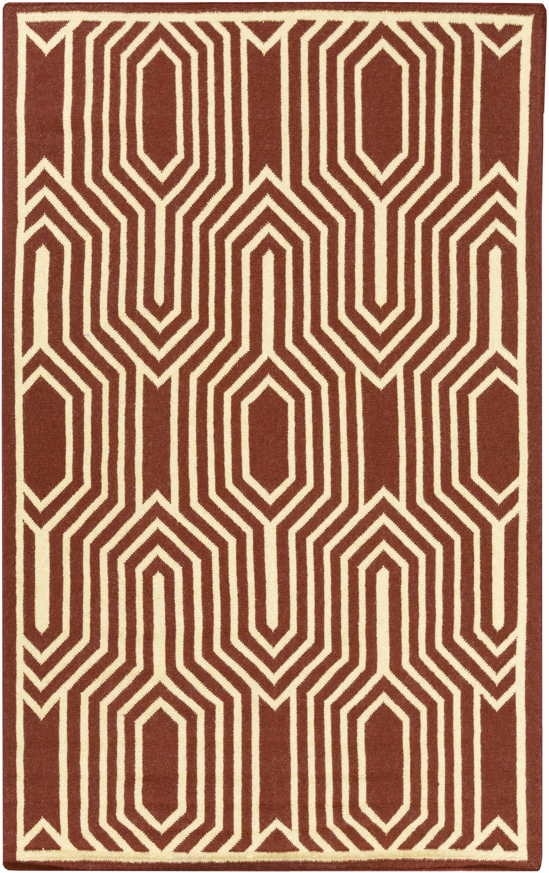 Kinghorn Brown Contemporary Style Hand Woven Area Rug