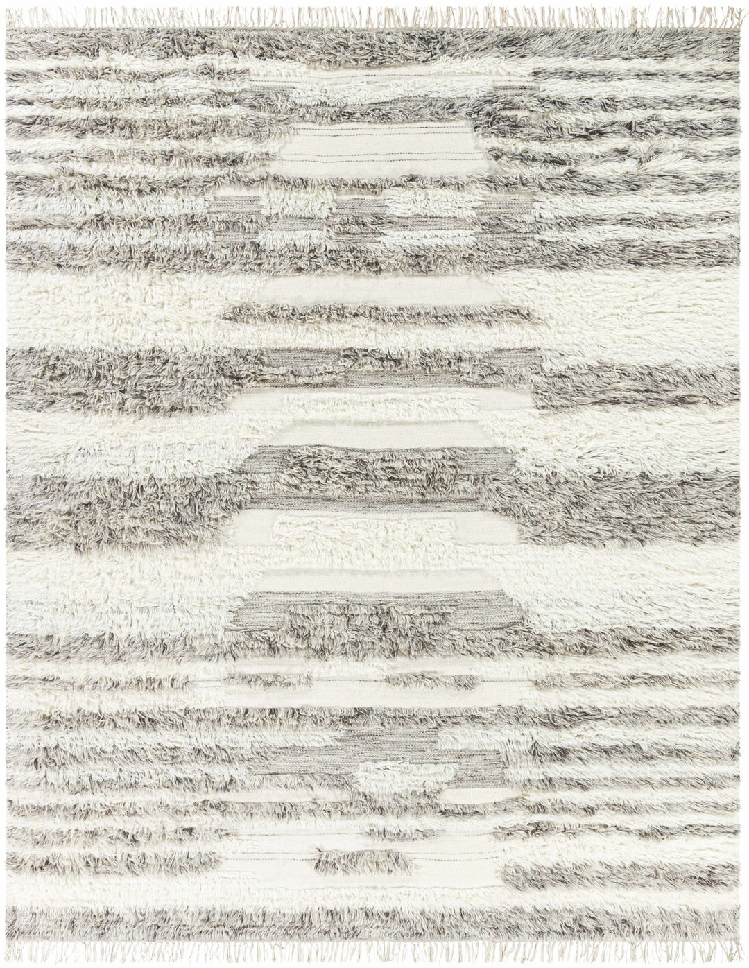 Kingsthorpe Modern Style Ivory And Gray Hand Woven Area Rug - The Rug Decor