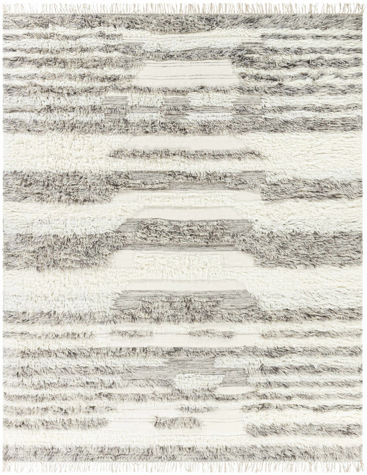 Kingsthorpe Modern Style Ivory And Gray Hand Woven Area Rug - The Rug Decor