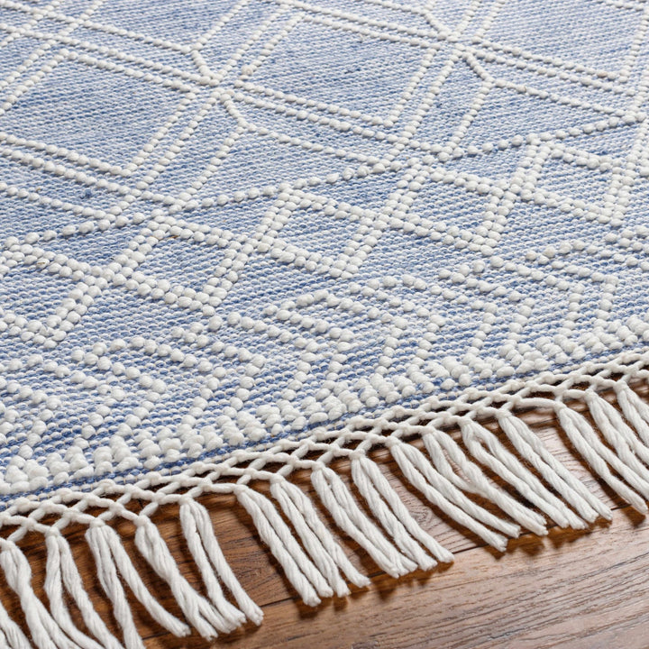 Kipp Modern Geometric Design Blue Hand Woven Rug - The Rug Decor