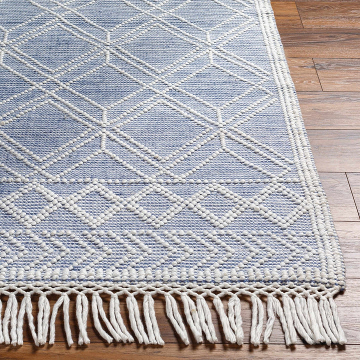 Kipp Modern Geometric Design Blue Hand Woven Rug - The Rug Decor