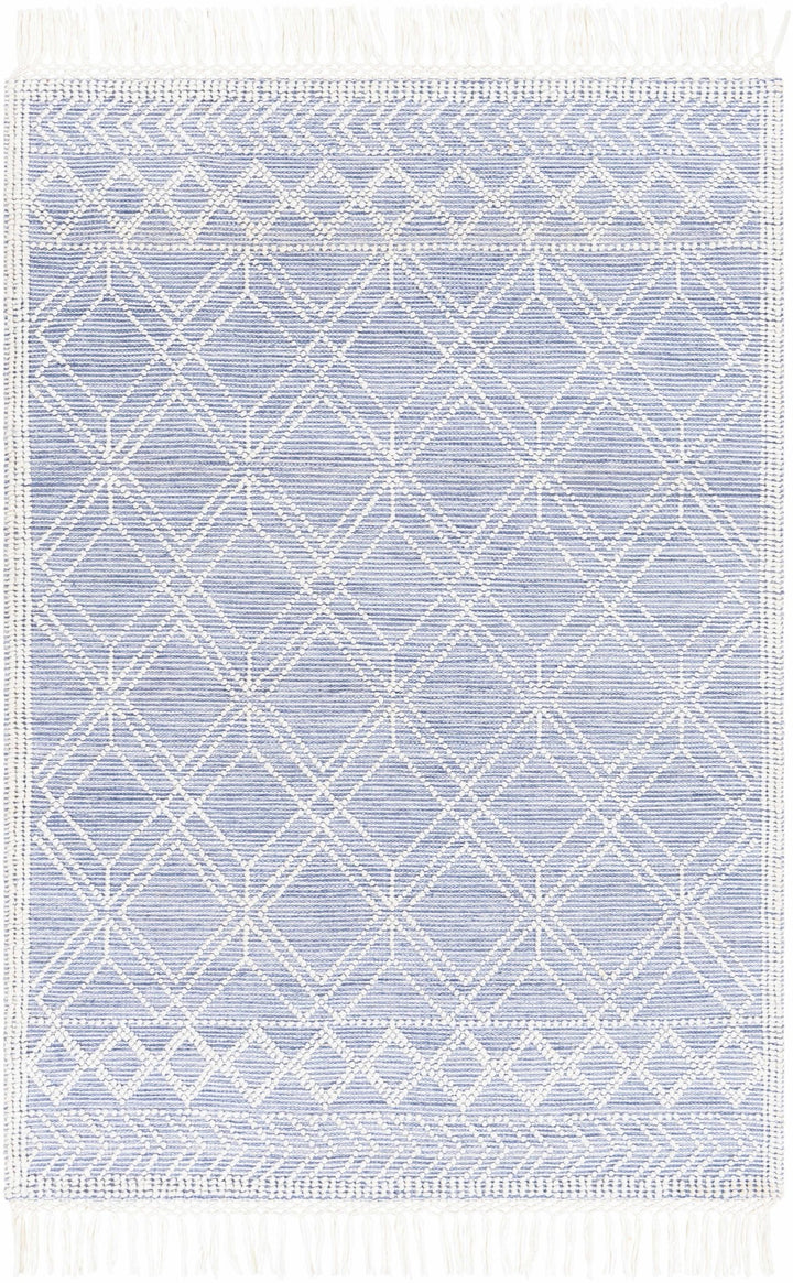 Kipp Modern Geometric Design Blue Hand Woven Rug - The Rug Decor