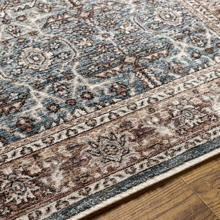Kitango Traditional Charcoal And Brown Area Rug - The Rug Decor