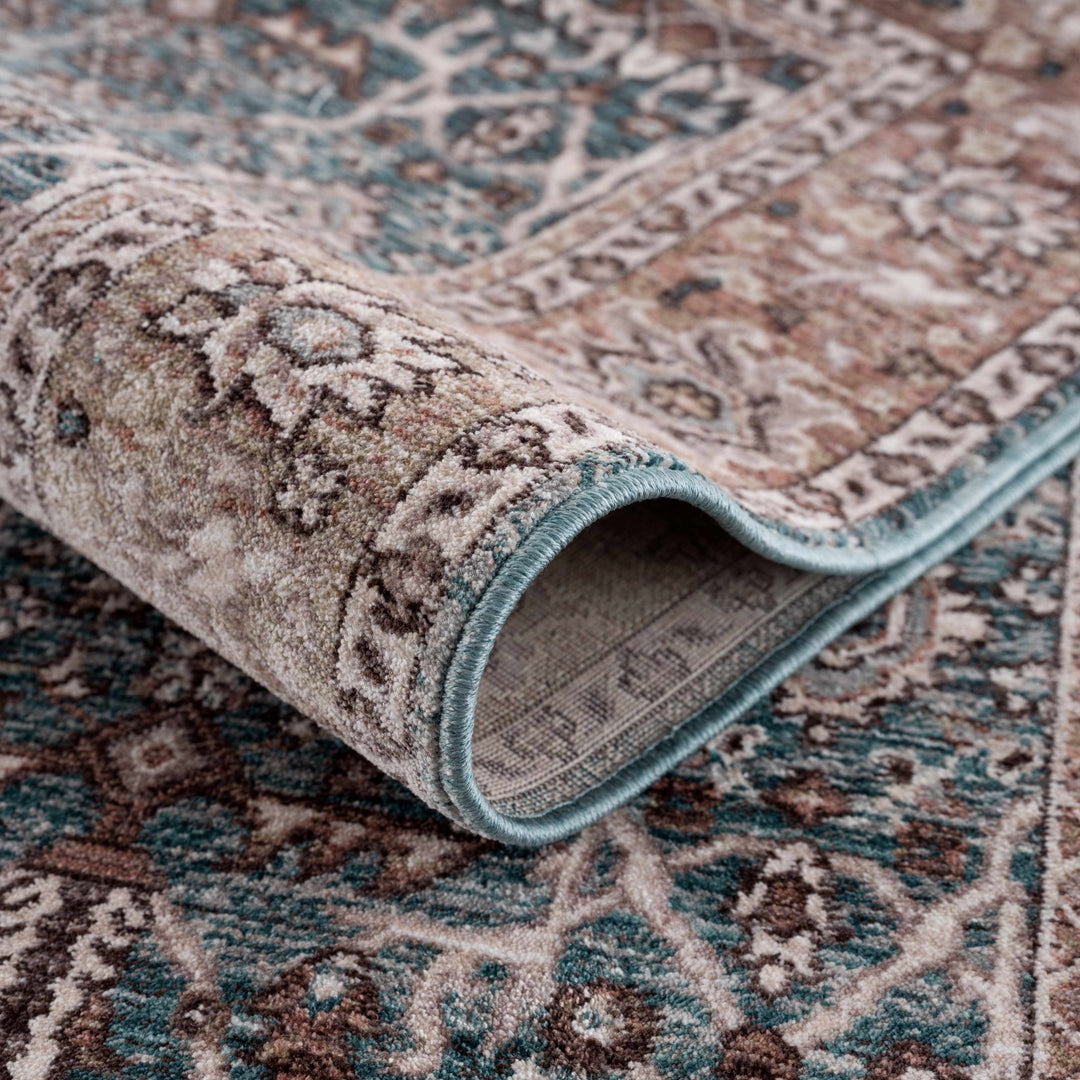 Kitango Traditional Charcoal And Brown Area Rug - The Rug Decor