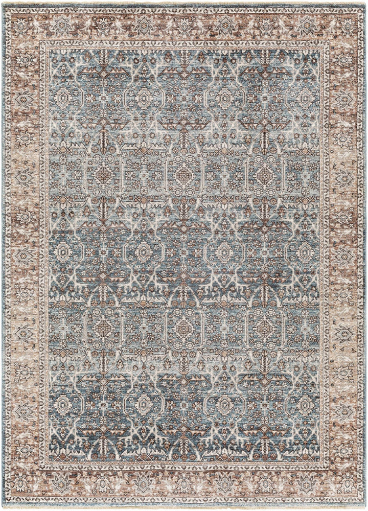 Kitango Traditional Charcoal And Brown Area Rug - The Rug Decor