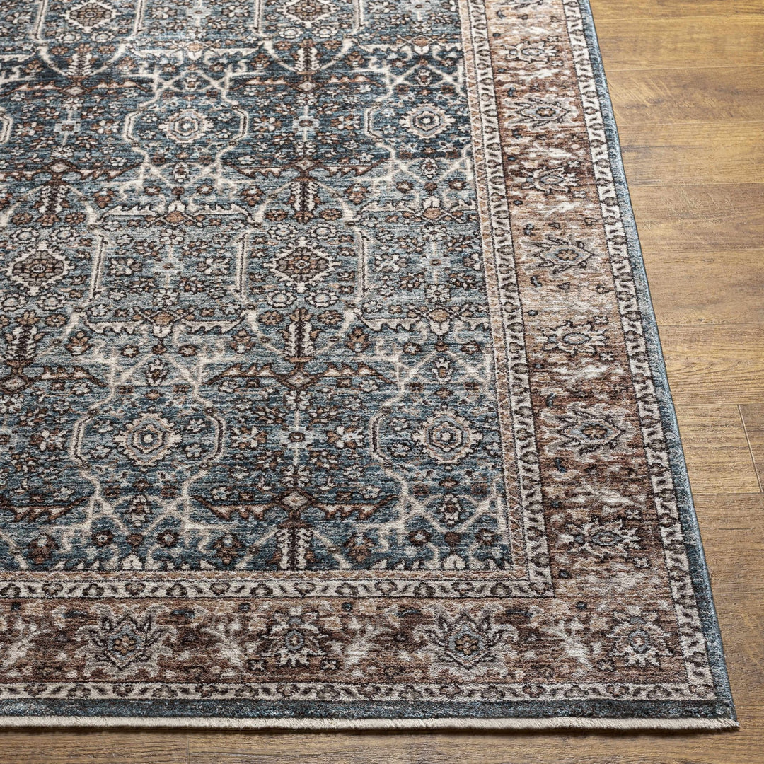 Kitango Traditional Charcoal And Brown Area Rug - The Rug Decor