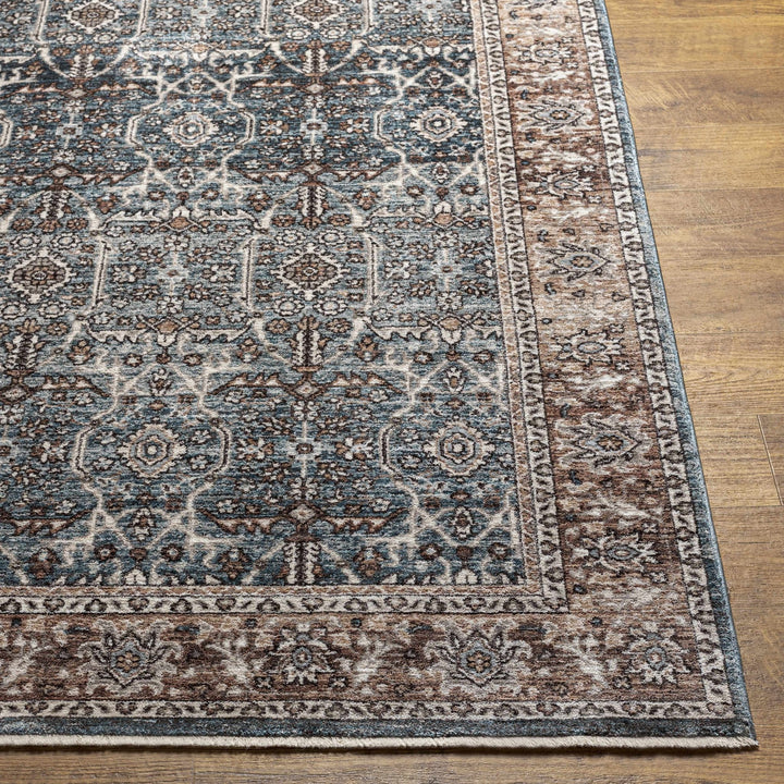 Kitango Traditional Charcoal And Brown Area Rug - The Rug Decor