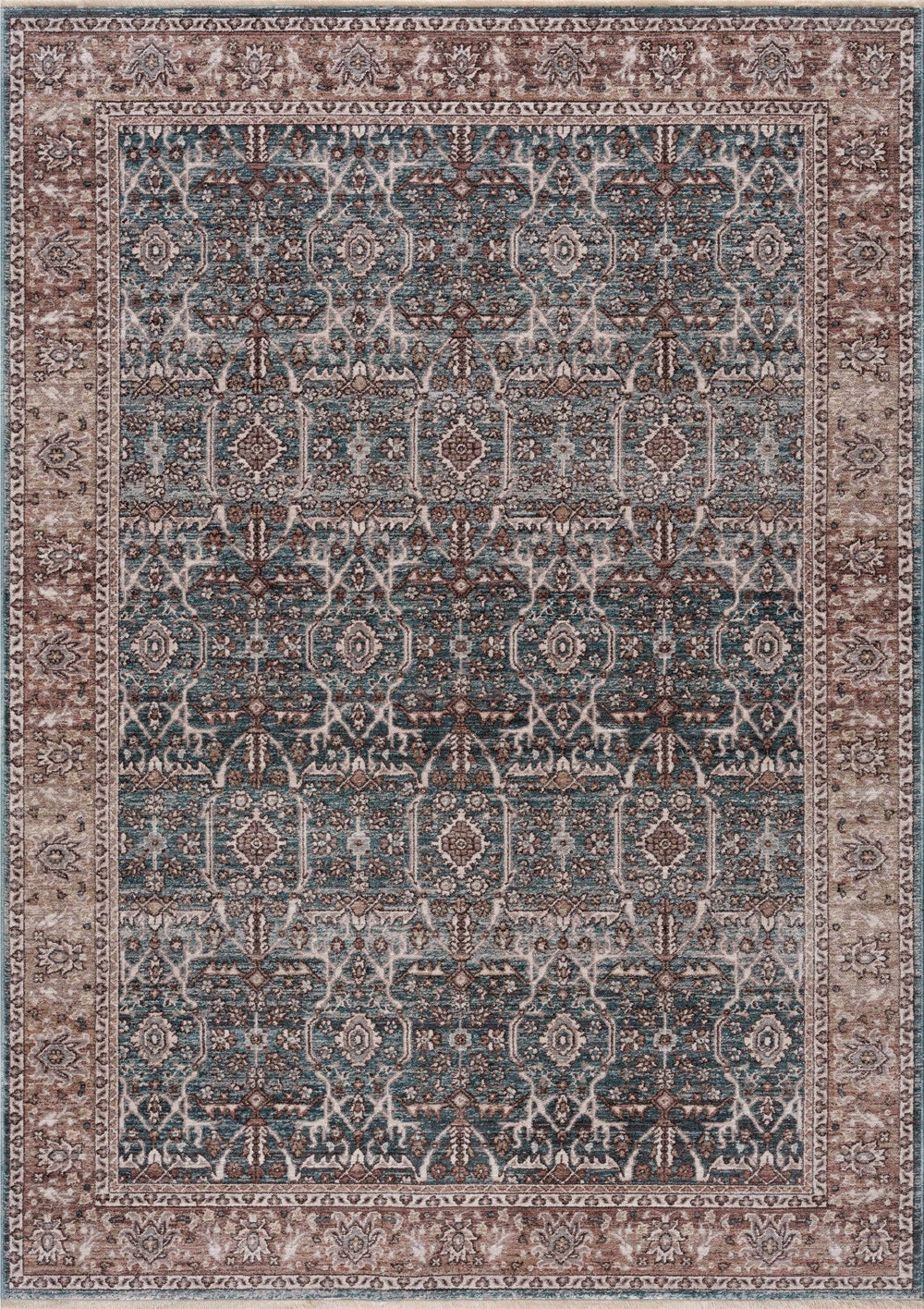 Kitango Traditional Charcoal And Brown Area Rug - The Rug Decor