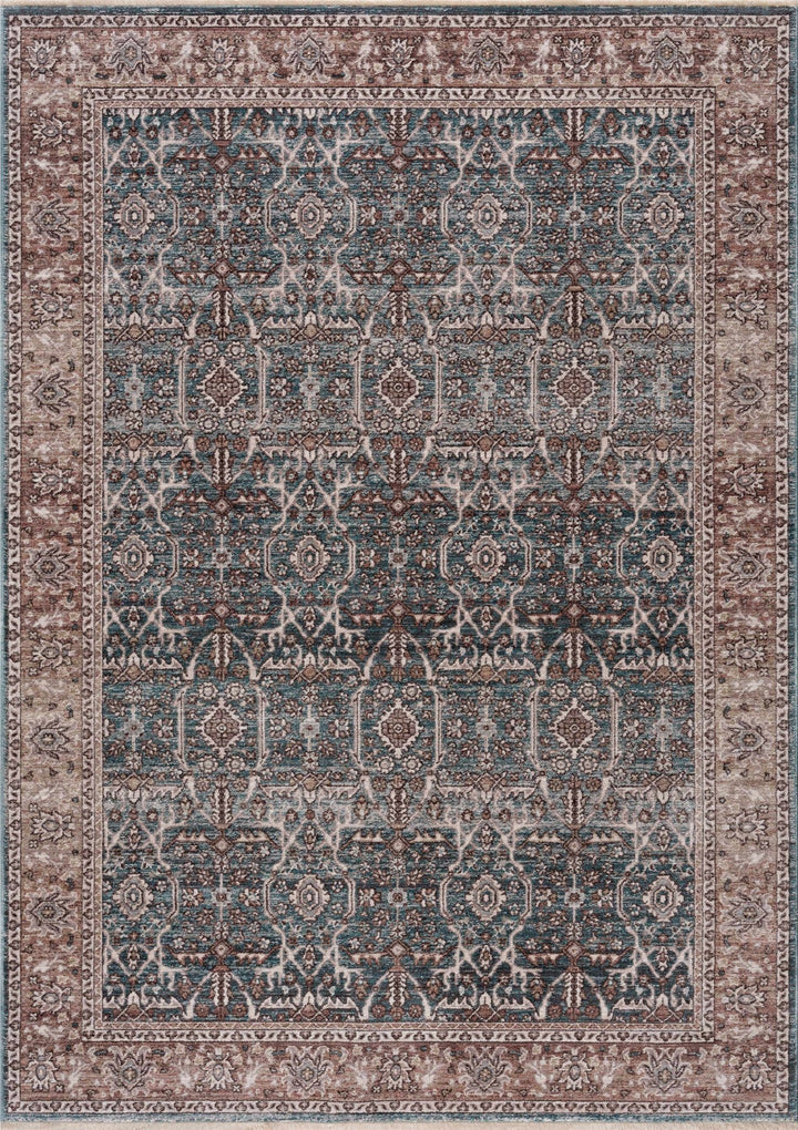 Kitango Traditional Charcoal And Brown Area Rug - The Rug Decor