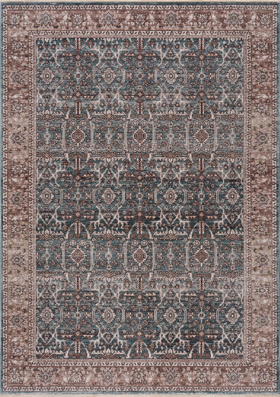 Kitango Traditional Charcoal And Brown Area Rug - The Rug Decor