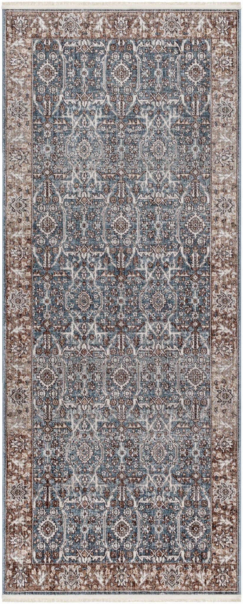 Kitango Traditional Charcoal And Brown Area Rug - The Rug Decor
