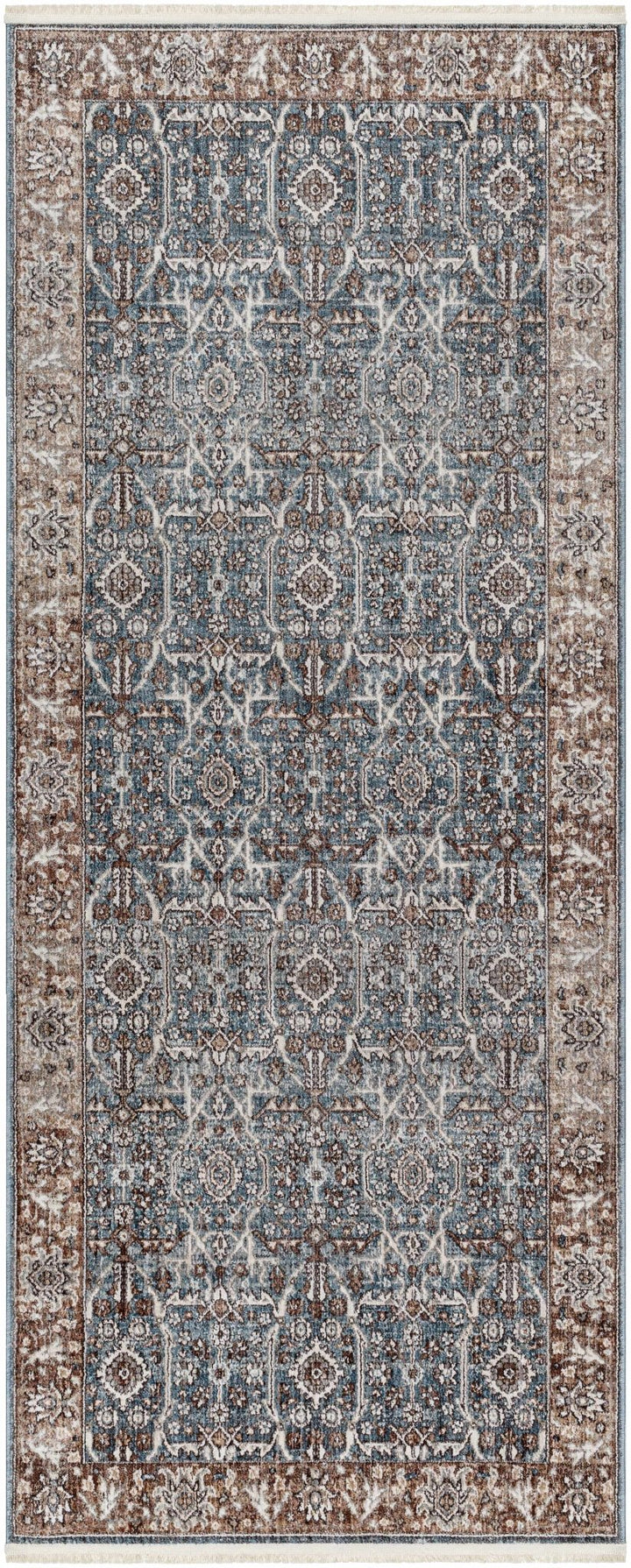 Kitango Traditional Charcoal And Brown Area Rug - The Rug Decor