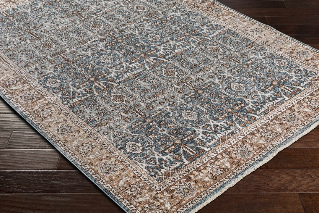 Kitango Traditional Charcoal And Brown Area Rug - The Rug Decor