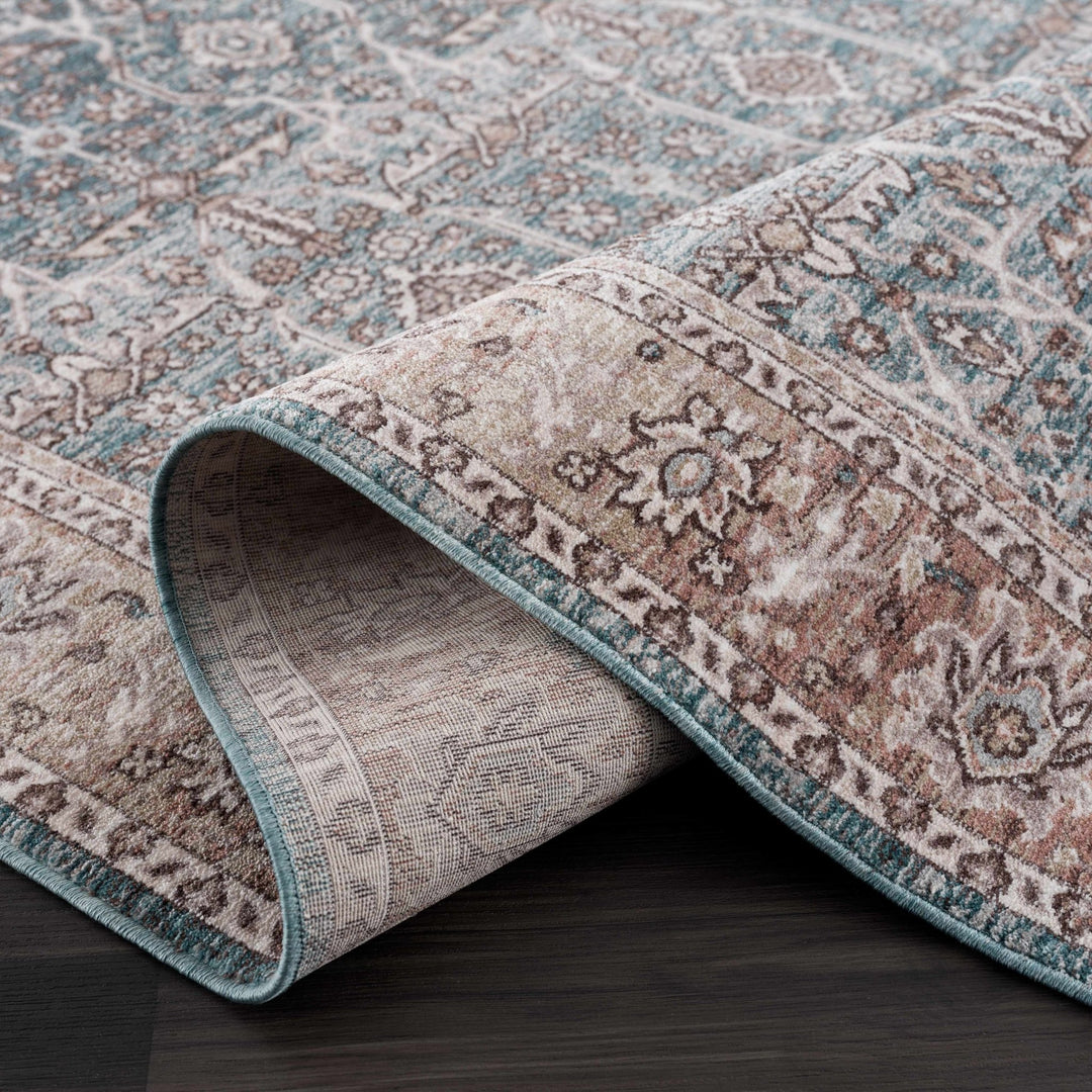 Kitango Traditional Charcoal And Brown Area Rug - The Rug Decor
