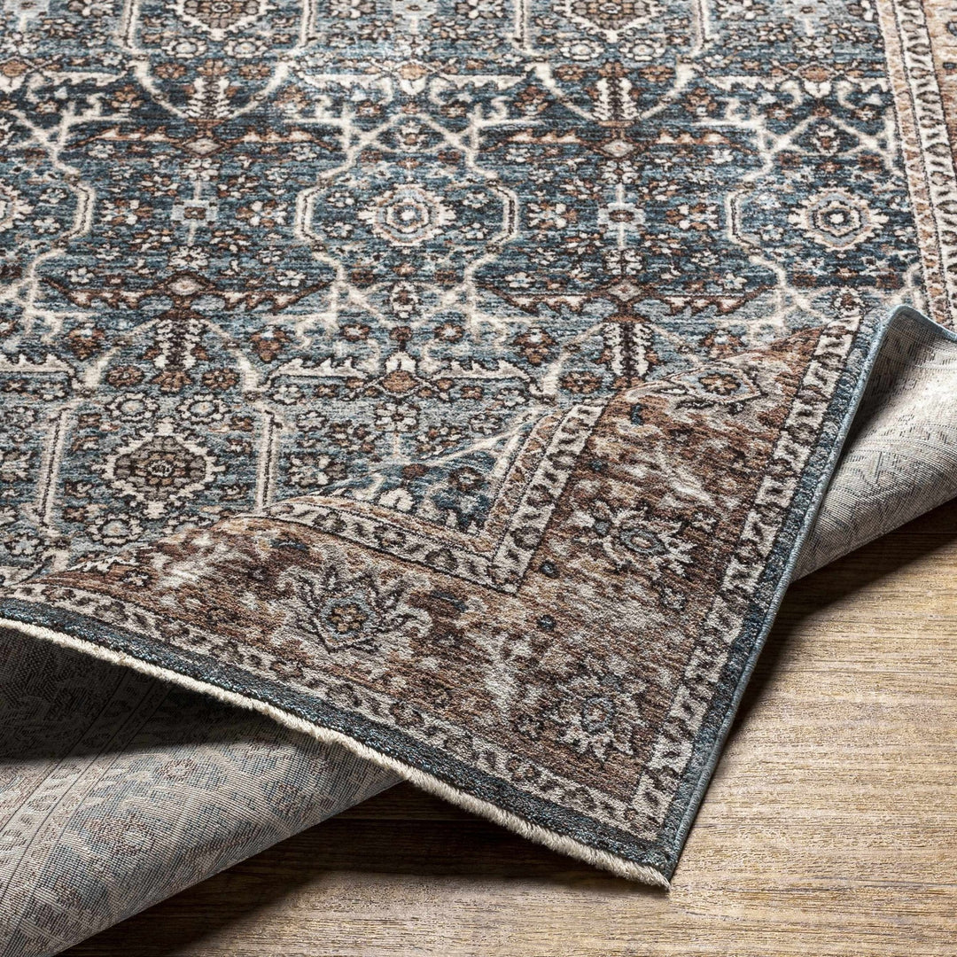 Kitango Traditional Charcoal And Brown Area Rug - The Rug Decor