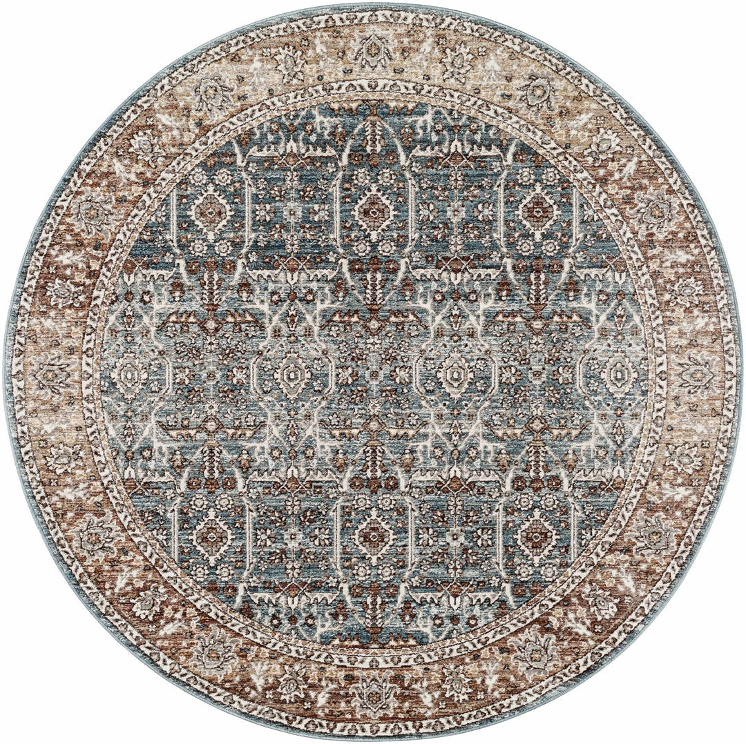 Kitango Traditional Charcoal And Brown Area Rug - The Rug Decor