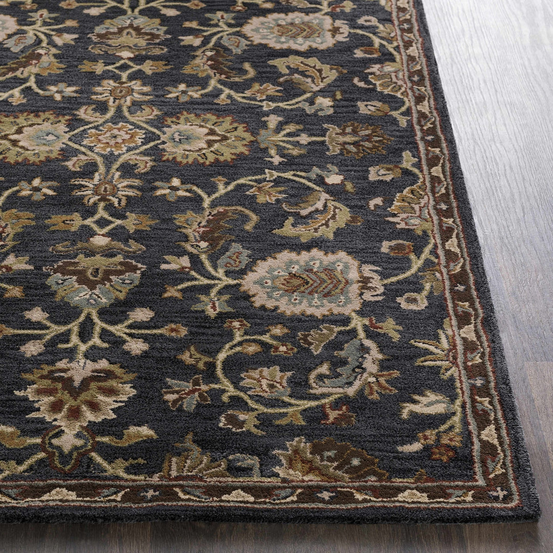 Kittredge Traditional Design Taupe Hand Tufted Wool Rug - The Rug Decor