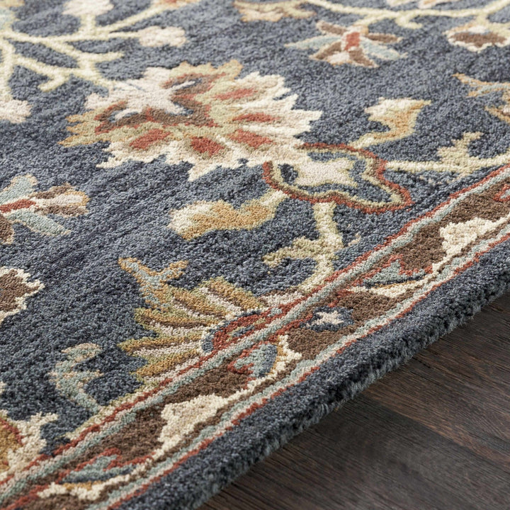 Kittredge Traditional Design Taupe Hand Tufted Wool Rug - The Rug Decor