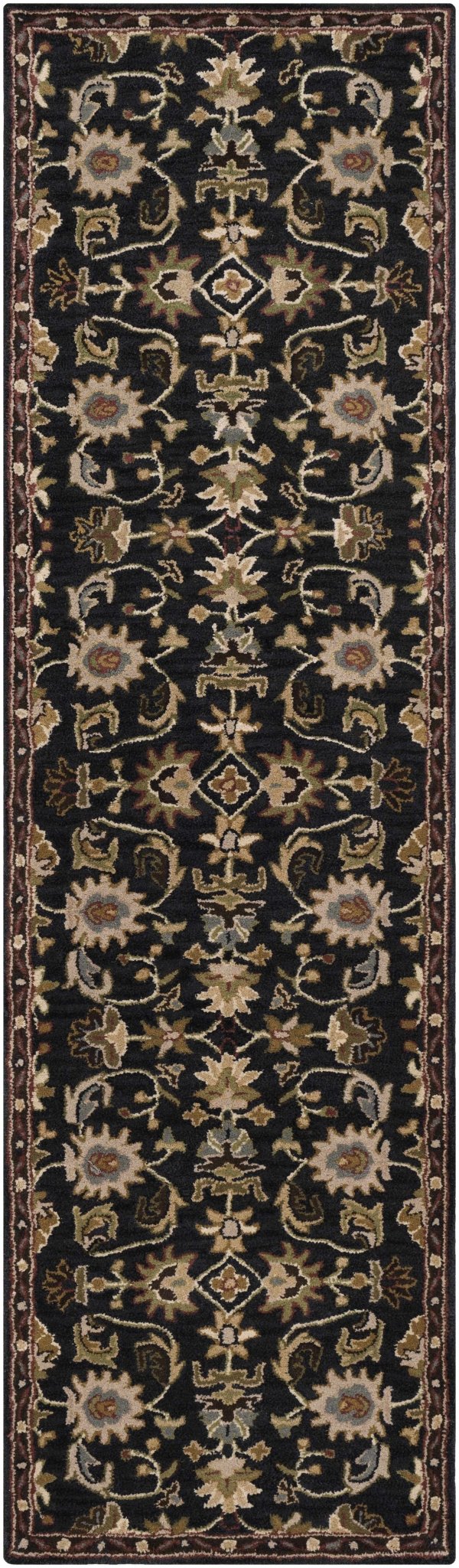 Kittredge Traditional Design Taupe Hand Tufted Wool Rug - The Rug Decor