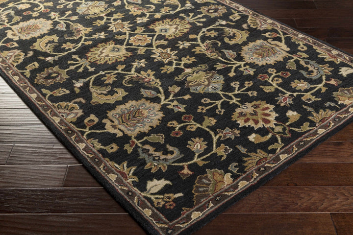 Kittredge Traditional Design Taupe Hand Tufted Wool Rug - The Rug Decor