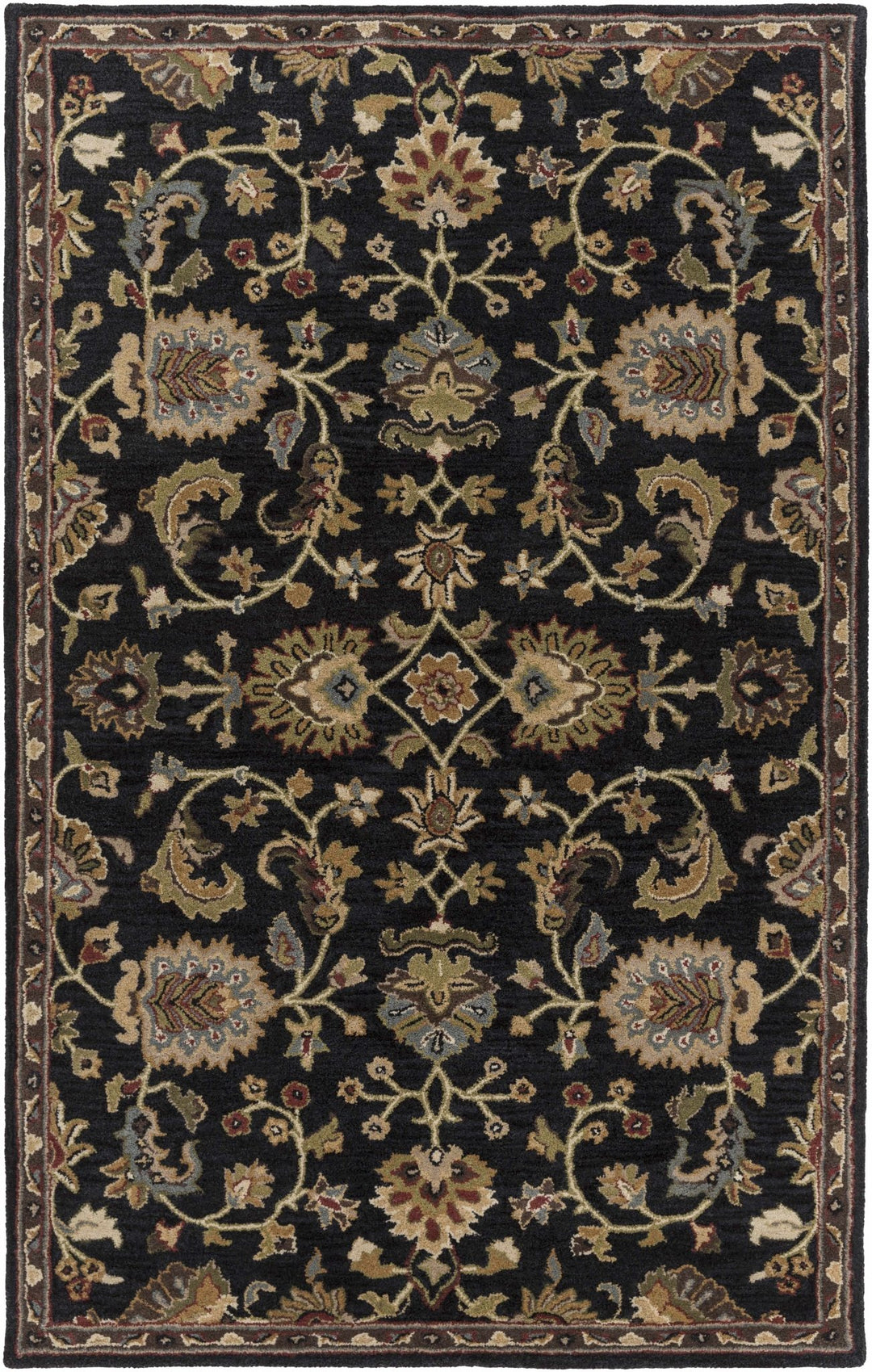 Kittredge Traditional Design Taupe Hand Tufted Wool Rug - The Rug Decor