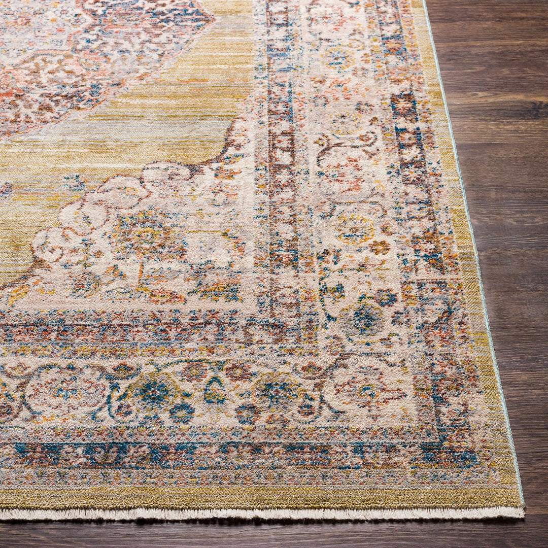 Klahanie Traditional Style Gold And Beige Area Rug - The Rug Decor