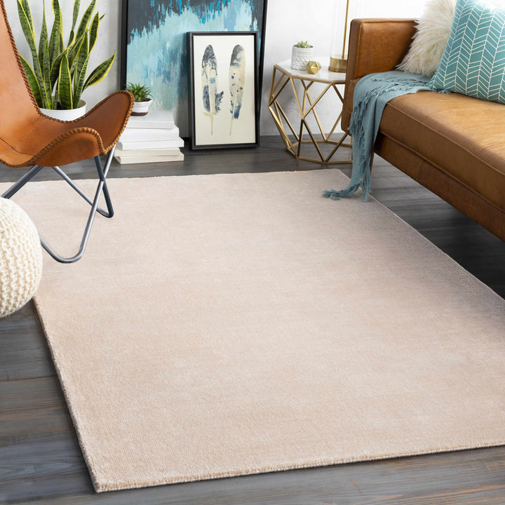 Klickitat Modern Style Peach Hand Loom Area Rug