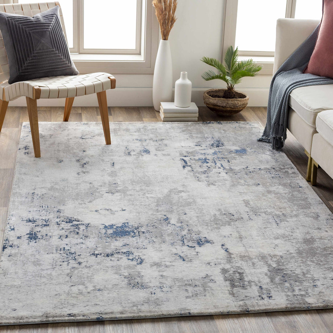 Killara Ivory And Gray Modern Abstract Design Area Rug