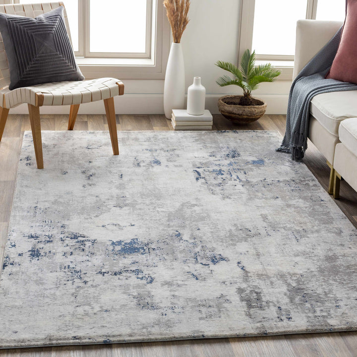 Killara Ivory And Gray Modern Abstract Design Area Rug