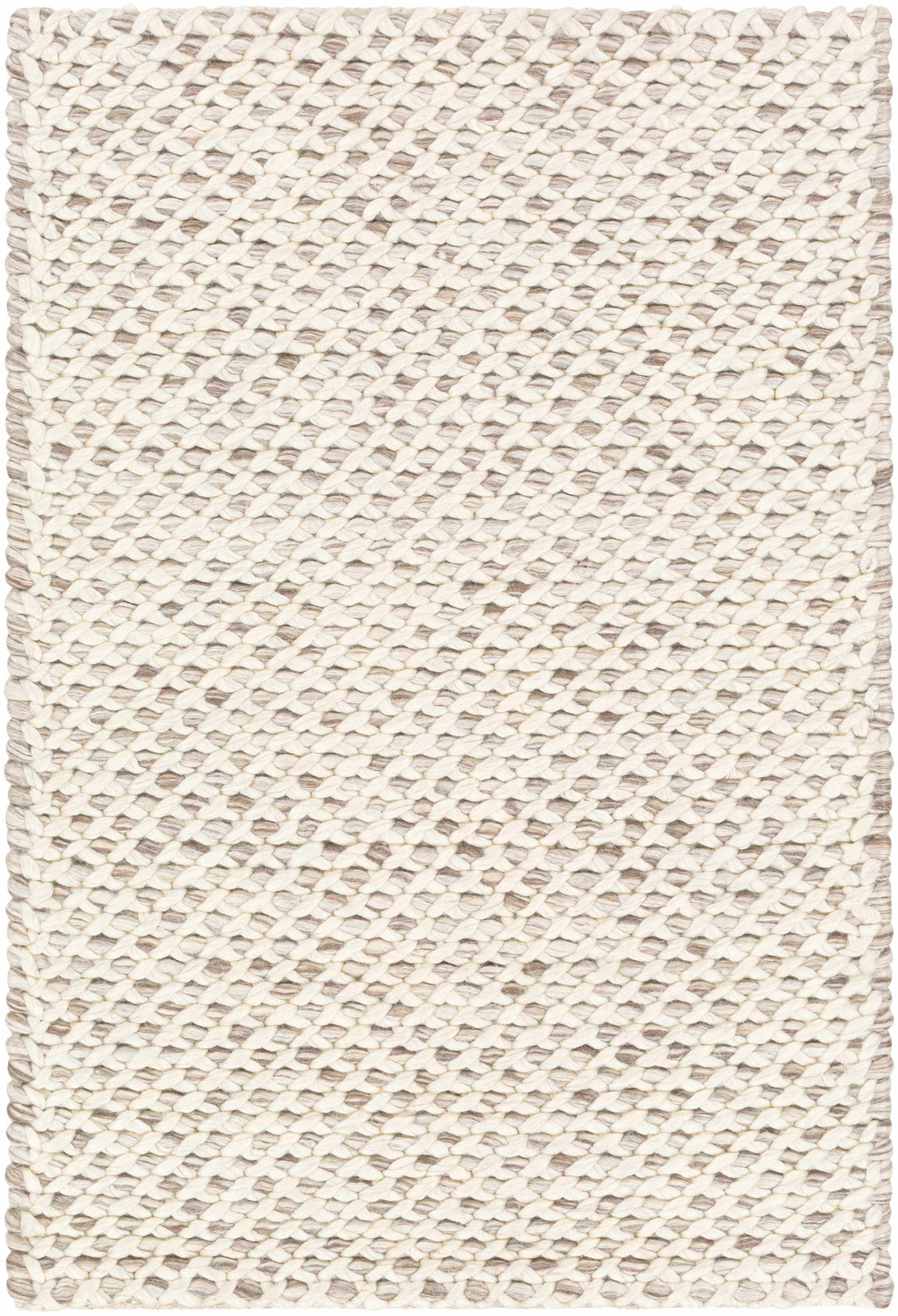 Kimberley Contemporary Style Ivory And Beige Hand Woven Area Rug