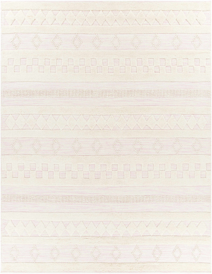 Knapp Modern Style Ivory Hand Woven Wool Area Rug