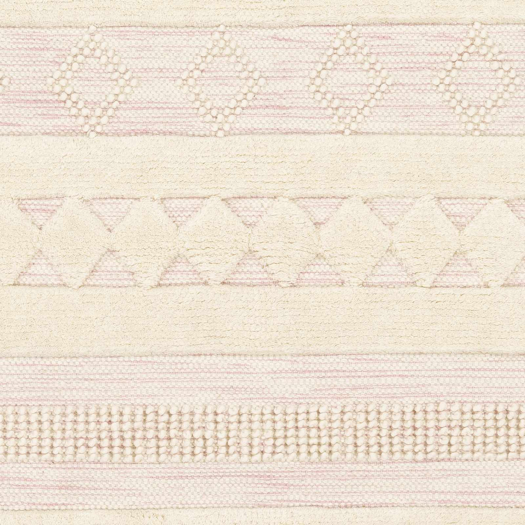 Knapp Modern Style Ivory Hand Woven Wool Area Rug