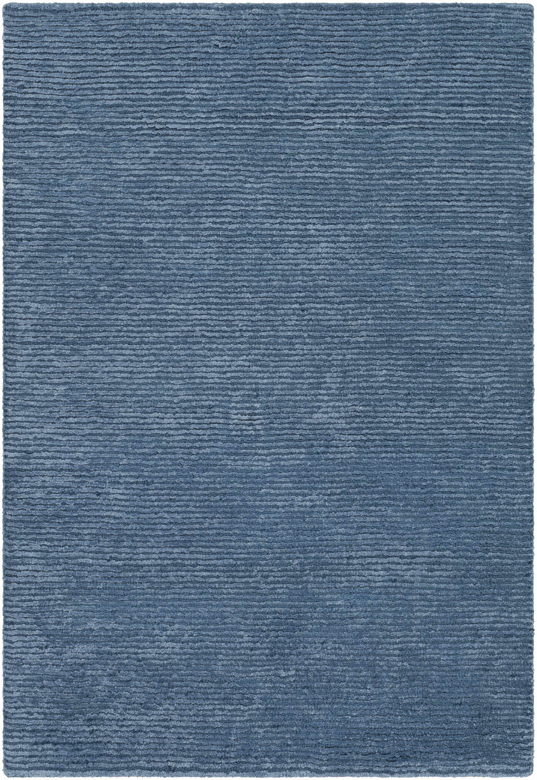 Kendall Blue Modern Solid Design Hand Knotted Area Rug