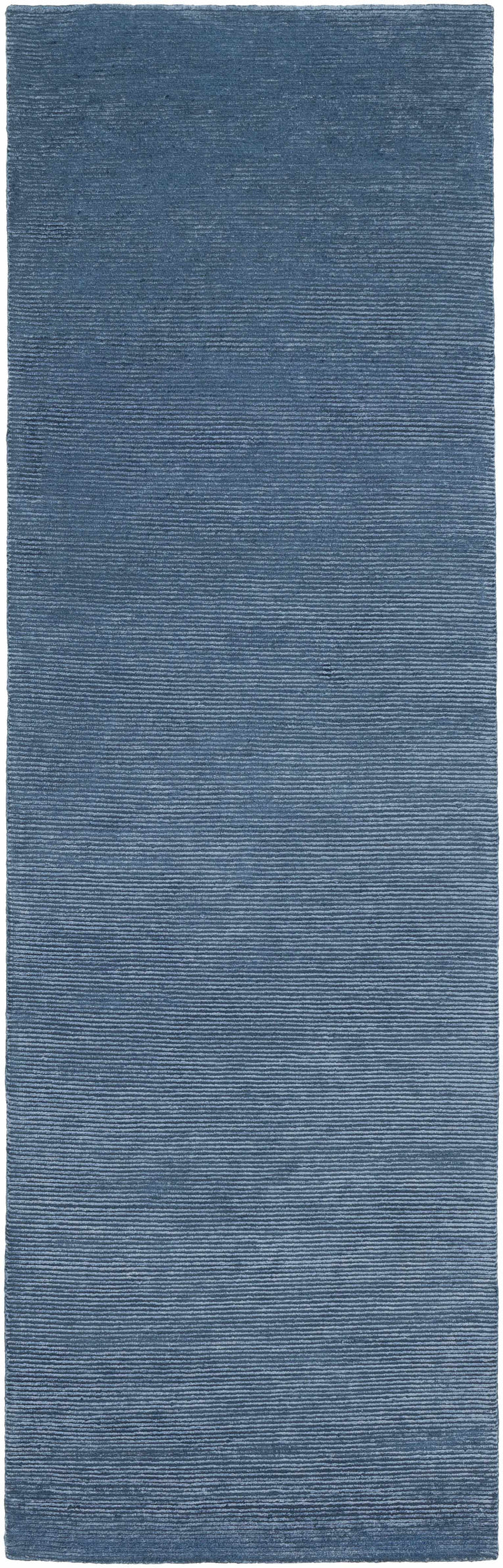 Kendall Blue Modern Solid Design Hand Knotted Area Rug