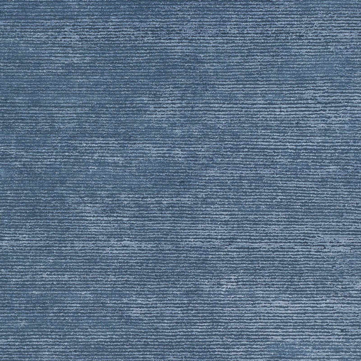 Kendall Blue Modern Solid Design Hand Knotted Area Rug