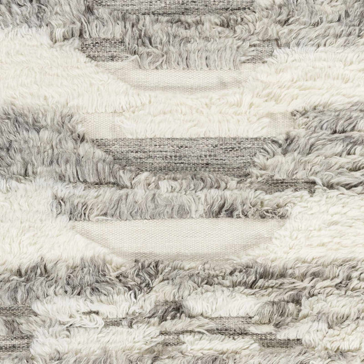 Kingsthorpe Modern Style Ivory And Gray Hand Woven Area Rug