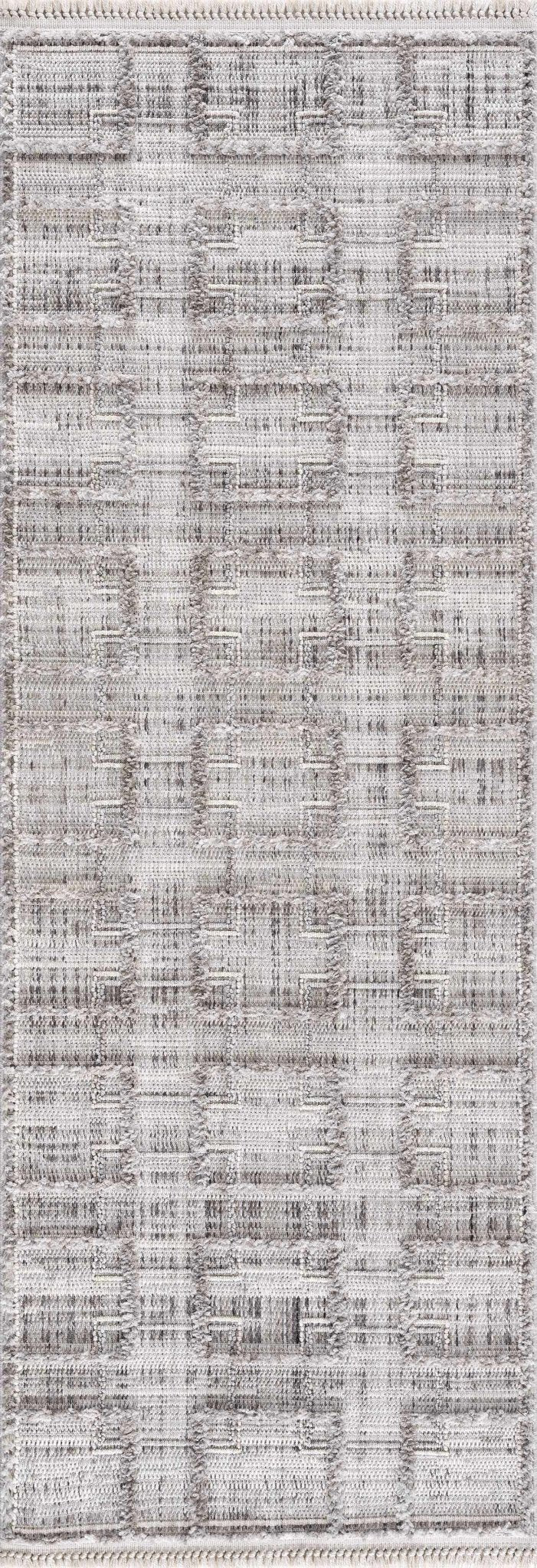 Knocklyon Contemporary Geometrical Design Gray Rug - The Rug Decor