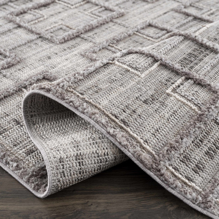 Knocklyon Contemporary Geometrical Design Gray Rug - The Rug Decor