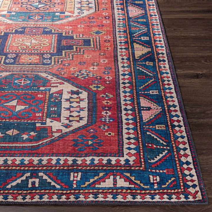 Kodiak Traditional Style Red And Blue Area Rug