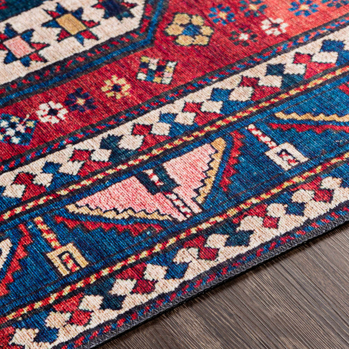 Kodiak Traditional Style Red And Blue Area Rug
