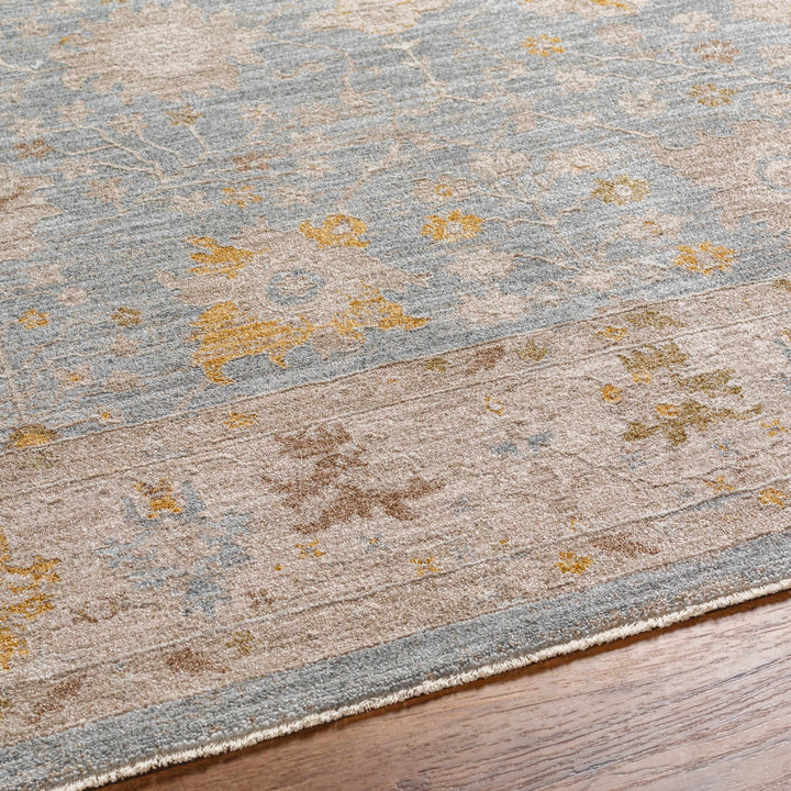 Kofi Traditional Style Blue And Beige Area Rug