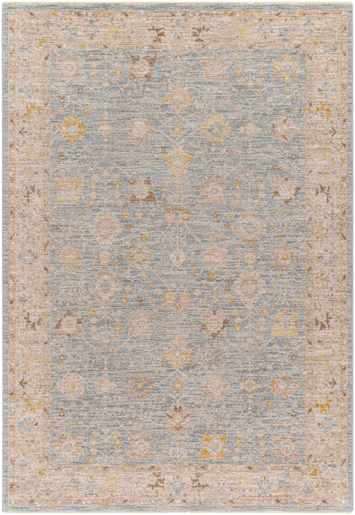 Kofi Traditional Style Blue And Beige Area Rug - The Rug Decor